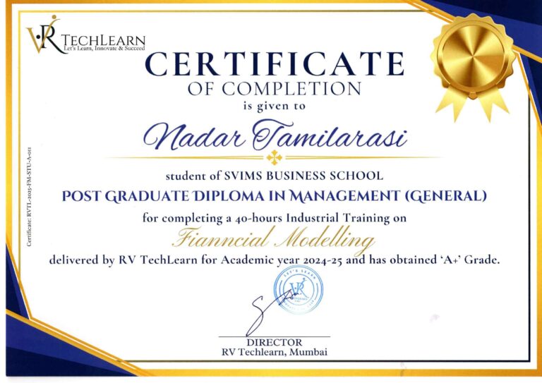 Financial Modelling_PGDM